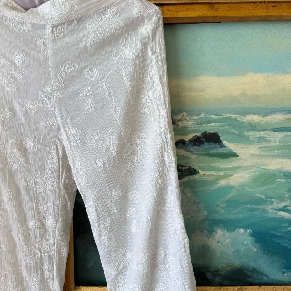 House Of Harlow 1960 - Cotton Embroidered Pants - Picture 4 of 7